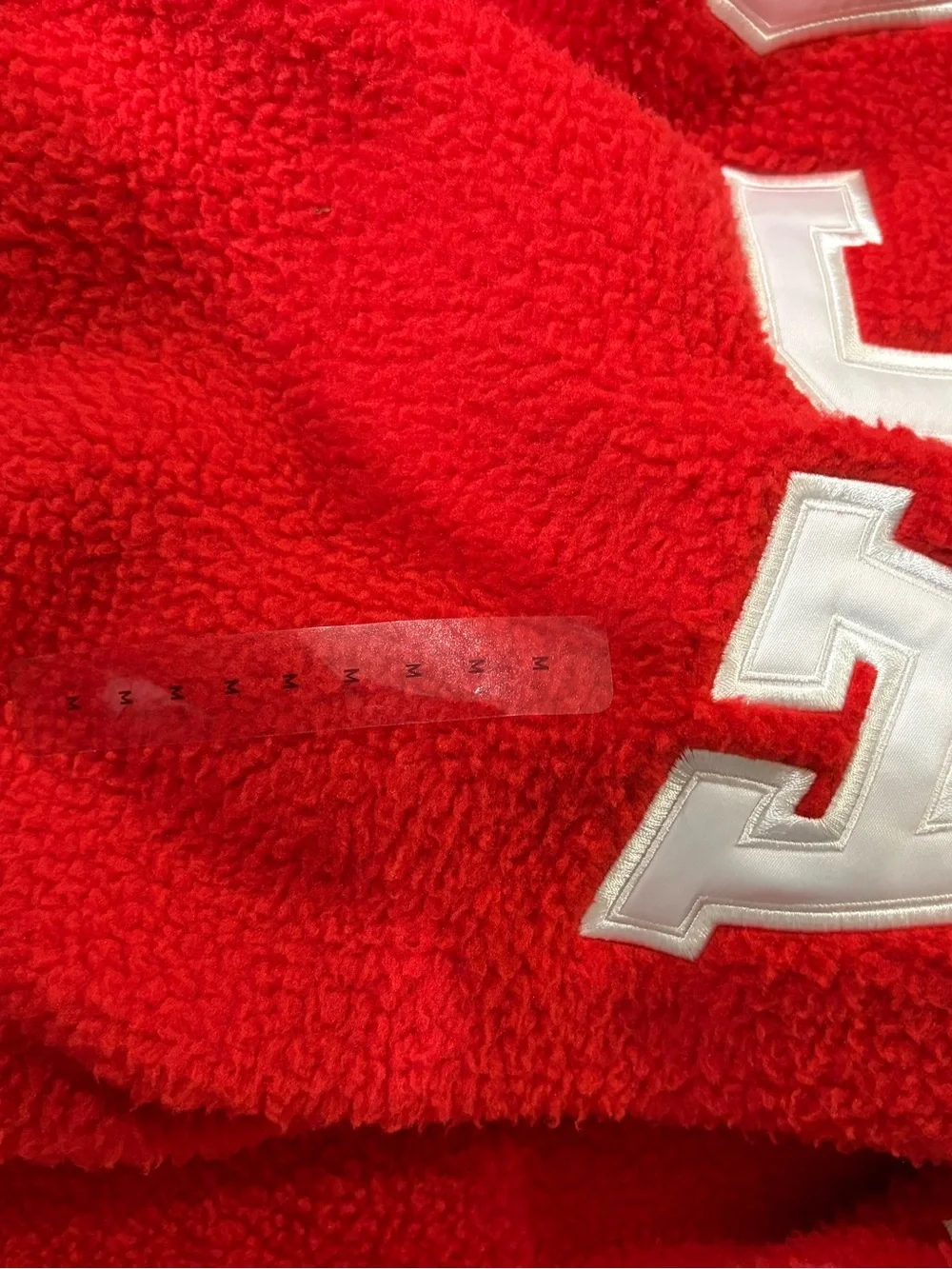 Polo Ralph Lauren Red USA FLAG Quarter Zip Pile Fuzzy Fleece Pullover medium